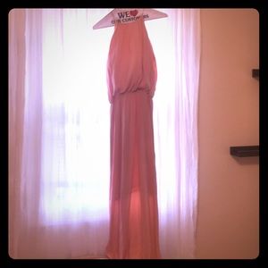 Maxi dress color blush